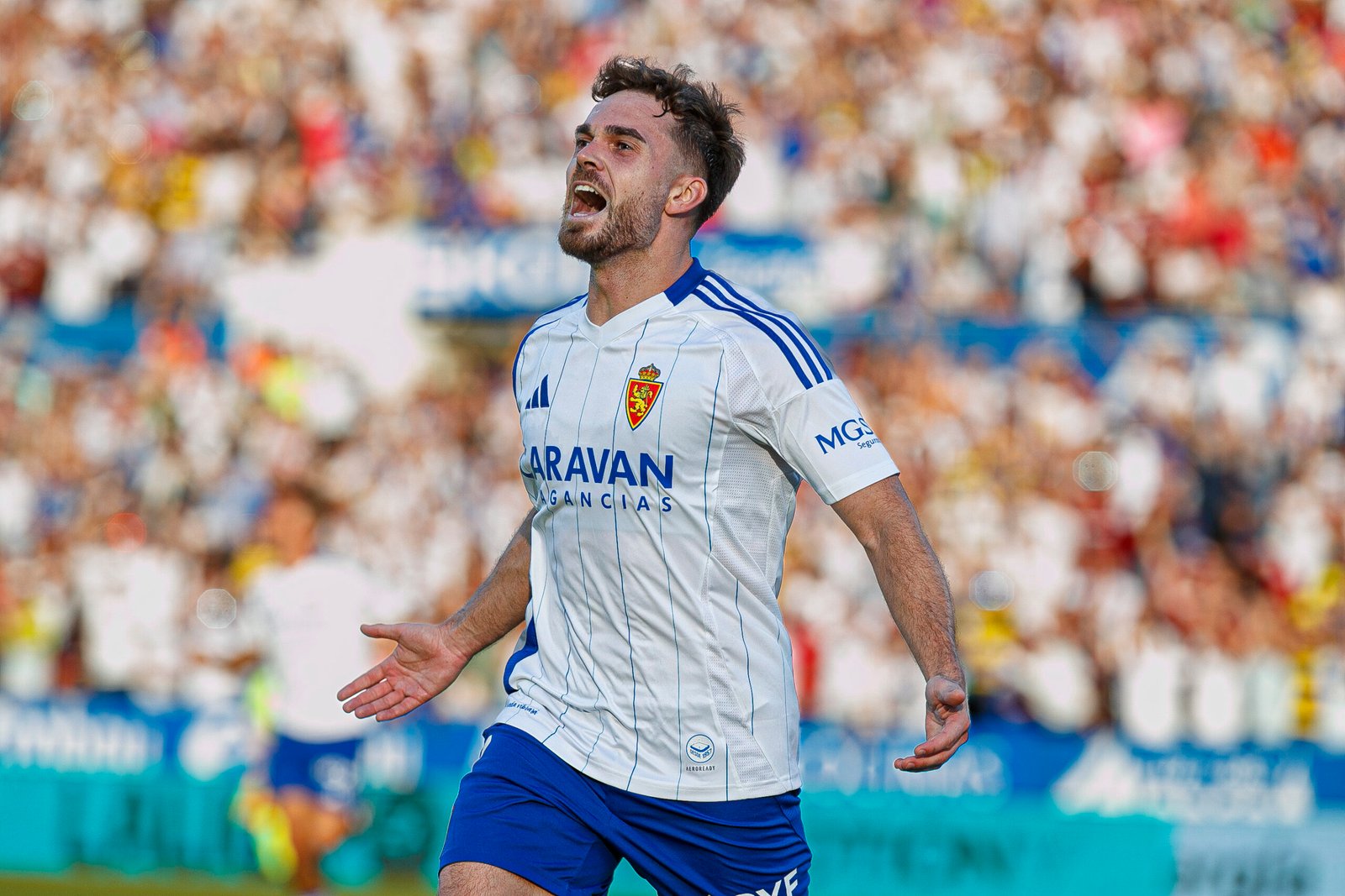 Gol de Mario Soberon con el Real Zaragoza. CIERZO VISUAL