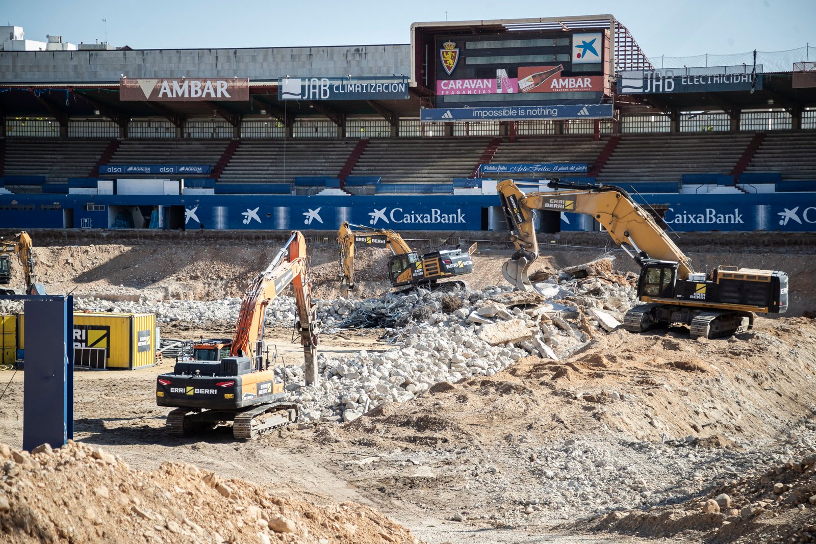 08/07/2025.Obras de construcción de la Nueva Romareda. CIERZO VISUAL